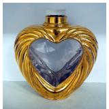 Three Large Perfume Bottles, Includes Samsara Guerlain Paris, Red And Gold Glass Bottle, 10.75" H, V