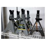 Evercraft 3 Ton Jack Stands, Qty 4 And Sears 3-Ton Jack Stand