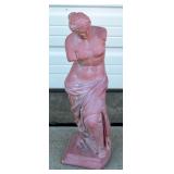 Concrete Greco/Roman Woman Statuary, 27.5"H