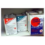 Mannington Seam Sealer, MSS 20 Qty 3 Pints, MCS 32 Qty 2 Pints And Seam Weld Compound 2 Quarts