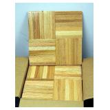 Armstrong Solid Wood Parquet Flooring, 12" x 12" Square, 25 SQ Ft Per Case, Qty 2 Cases