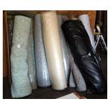 Carpet Padding Assortment, 6 Ft Rolls, Various Styles And Weights, Approx Qty 25 Rolls, Some New Som