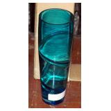 Tapered Spiral Glass Vases, 10" Qty 3, 12" Qty 1, 14" Qty 2