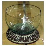 Antique Bronze Finished Glass Bowls And Jars With Lids, Various Shapes And Sizes, Qty 46,