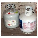 15 Gallon Propane Tanks, 1 Full 1 Partial