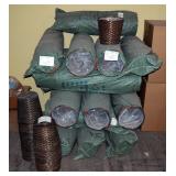10" Split Bamboo Plant Pot With Stain Finish, 12" Wide x 11" Deep, Qty 550, New Stock
