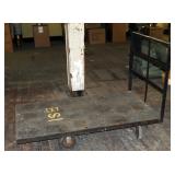 Large Heavy Duty Steel Rolling Warehouse Cart, 80" x 45"