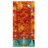 20" Hand Blown Cylinder Glass Vase, 7 " Wide, Qty 54