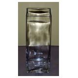 12" Square Clear Glass Vase , 4.75" Wide, Qty 45