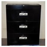 Metal 3 Drawer Lateral Filing Cabinet, 52.5" x 42" x 18"
