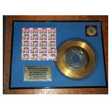 Commemorative "Return To Sender", Elvis Presley Postage Stamps And Record
