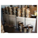 10" Slit Bamboo Plant Pot Covers,Stained, 11.5" Deep, Qty 400