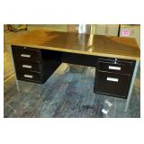 5 Drawer Steel Office Desk, 29" X 60" X 30"