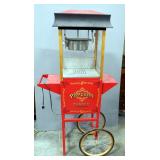 Wisefame International Electric Popcorn Maker 2-Wheeled Cart, Model #20215, 61" x 32" x 18"