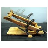 Large Antique Adjustable Hand Drill "Patented 1872", 30" L