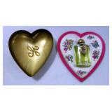 Houbigant Dram Size Lilac Time Perfume With Original Box And Heart Shaped Case