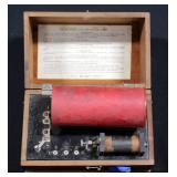Antique Pilling-Made Philadelphia Battery By The George P. & Sons Co., With Electrode Pads And Dowel