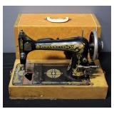 Antique Franklin Sewing Machine With Pic Motor Model 41, In Carrying Case