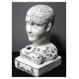 Ceramic Earthenware Inhaler Replica And Phrenology Bust