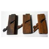 Antique Rabbet Planes From Varvill & Sons, N.Hannley And 1 Marked E.E.B, Total Qty 4