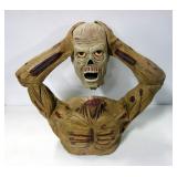 Large Bat Decoration And Decapitated Zombie Figure