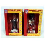 Kansas City Chiefs Limited Edition Bobbleheads, Includes Hank Stram And Otis Taylor