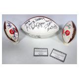 Autographed Kansas City Chiefs Footballs, Includes Donnie Edwards, Tom Barndt, Victor Riley, Rashaan