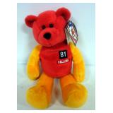 RARE Elvis Grbac Kansas City Chiefs Production Error Plush Bear, Error Includes Wrong Number And Tea