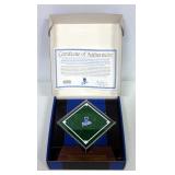 Kansas City Royals Mini Baseball Bat Signed By Jo Randa, Framed Kauffman Stadium Turf With COA, MLB 