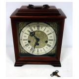 Linden Table Clock With Handle, With Key, Made In West Germany