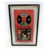 Rod Stewart Autographed CD And Autographed Cover Of Vagabond Heart, Framed