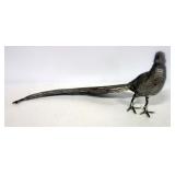 Metal Pheasant Decor, 6.5" H x 15" W