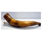 Powder Horn With Scrimshaw