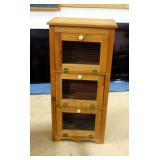 Wood Vegetable Bin With 3 Mesh Doors 40"H x 19"W x 11.5"D