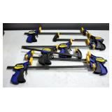 Irwin Quick Grip Clamp Bars, Various Lengths, Total Qty 6