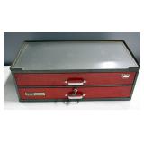 Montgomery Ward Powr-Kraft 2 Drawer Tool Box With Key