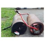 Two Yard Roller Attachments, 920 Lb And 934 Lb When Filled With Water