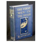 First Men In The Moon by H.G. Wells, 1901 1st ed First Men In The Moon by H.G. Wells, 1901 1st ed