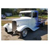 1934 Ford Flatbed Truck, 383 Chevy Engine 700 R4 Transmission,32 Ford Grill Shell, Built By Eric Per