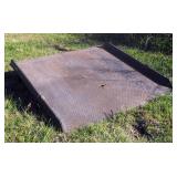Heavy Duty Diamond Plate Steel Dock Plate, 6