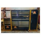 Matco Professional Mechanics Tool Chest, Upper and Lower Cabinets, Side Cabinets With Drawers And Sh