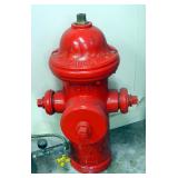 1967 Kennedy Fire Hydrant Model K11 With Hand Painted Flames, 29" Tall