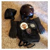 Motorcycle Accessories, Including Sturgis Backpack, Vintage Hondaline Helmet, Gloves And More
