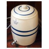 4 Gallon Stoneware Beverage Dispenser With Lid