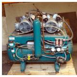 Gast Medical Air Compressor And Pump, Previously Used In Dental Office, Model #8HDM-10-M850X, 30 Gal