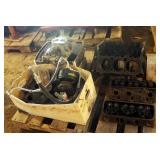 Chevy V6 Engine Parts Including Standard Bore Block, Heads, Intake, AC Compressor, Cam And More Inte