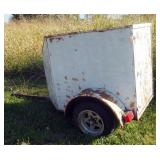 Custom Built Motorcycle Cargo Trailer, 53" X 108" X 54"