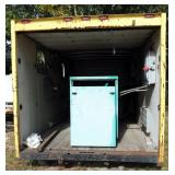 Pike 18 Ft x 8 Ft Trailer Box With Palatek Rotary Screw Air Compressor, Model #50DUD, Sullair Air Co