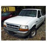 1999 Ford Ranger Pickup Truck, VIN # 1FTYR14V6XPA53520, Mileage Showing On Odometer 156431