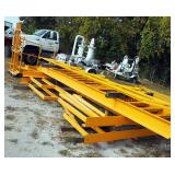 Heavy Duty Steel 24 Ft Catwalk, Disassembled Includes Ladder Frame And Hand Rails